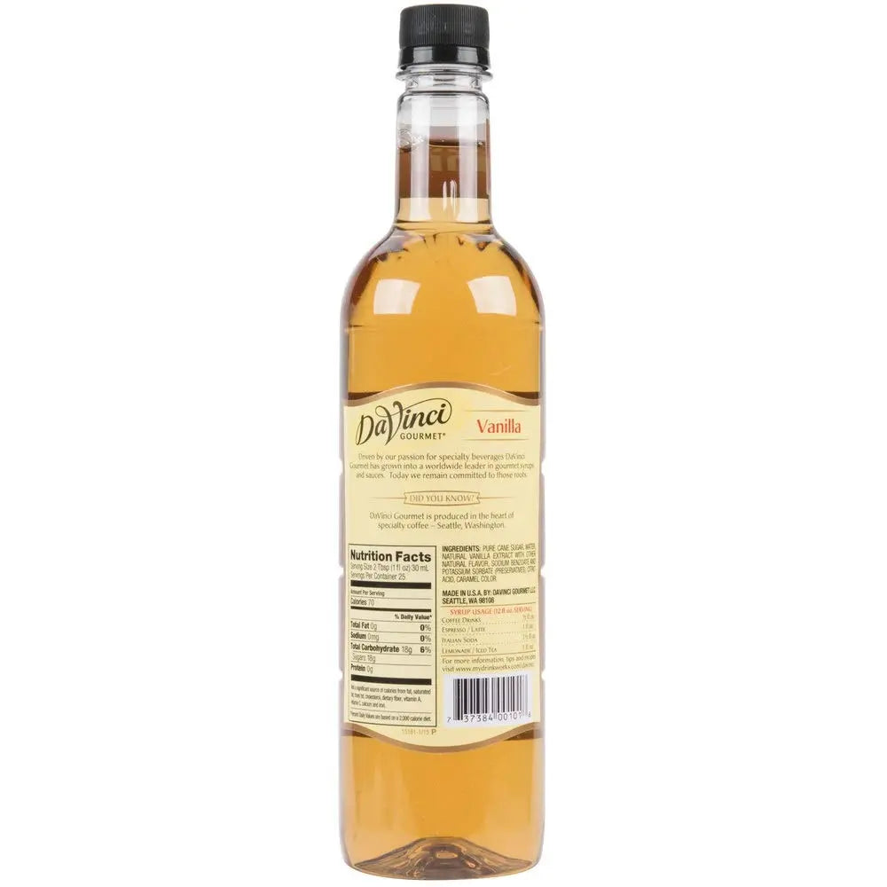 DaVinci Gourmet Classic Vanilla Syrup, 25.4oz - Retail Therapy Outlet