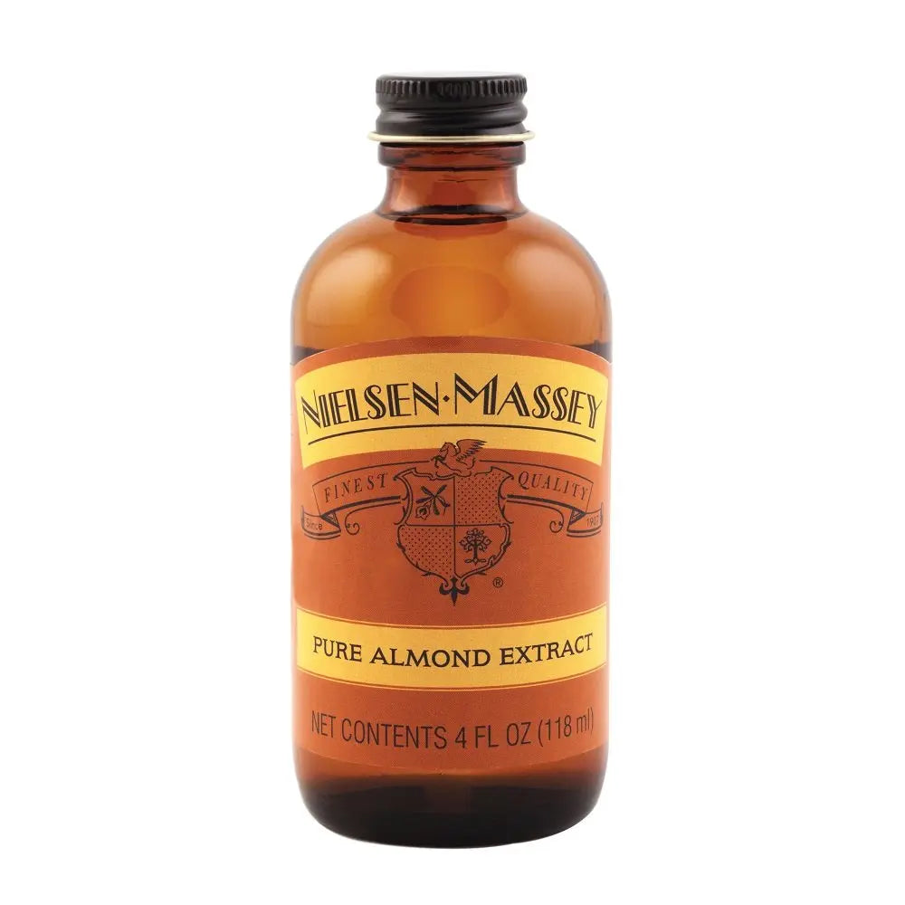 Nielsen-Massey Pure Almond Extract for Baking and Cooking 4 Ounce Bottle - Retail Therapy Outlet