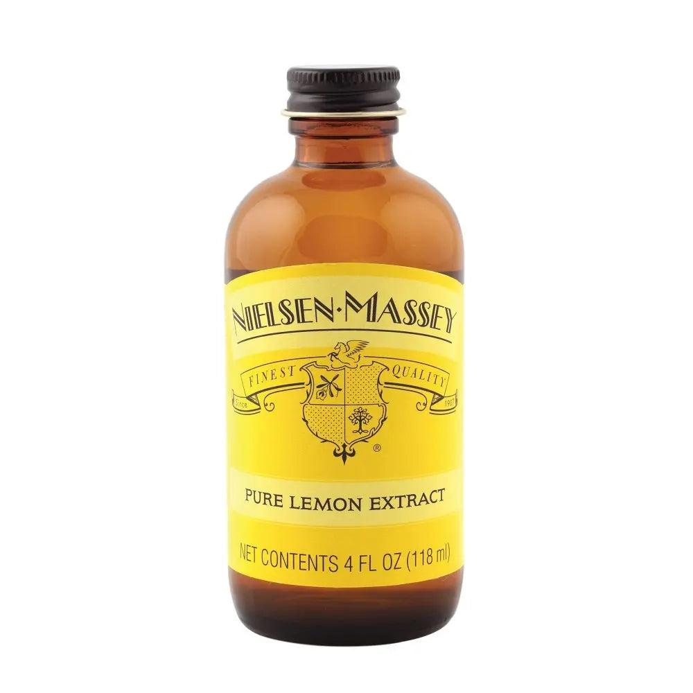 Nielsen-Massey Pure Lemon Extract for Baking and Cooking, 4 Ounce Bottle - Retail Therapy Outlet