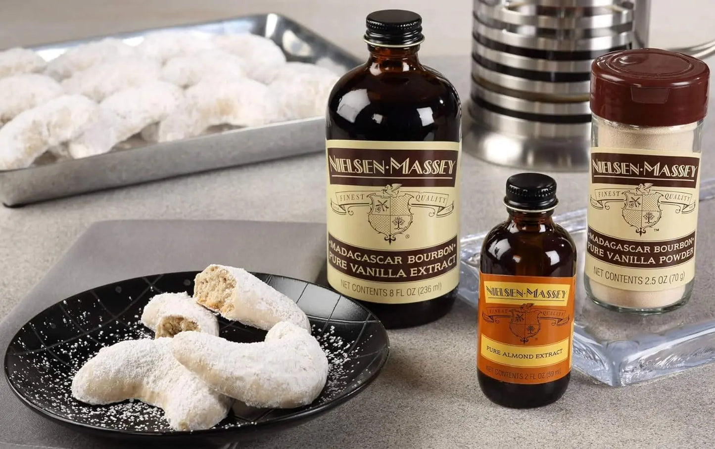 Nielsen-Massey Pure Almond Extract for Baking and Cooking 4 Ounce Bottle - Retail Therapy Outlet