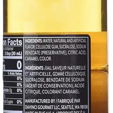 DaVinci Gourmet Sugar Free Vanilla Syrup, 25.4oz - Retail Therapy Outlet