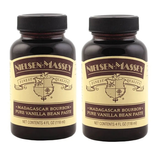 Nielsen-Massey Madagascar Bourbon Pure Vanilla Bean Paste for Baking and Cooking, 4 Ounce Bottle (2 Pack) - Retail Therapy Outlet