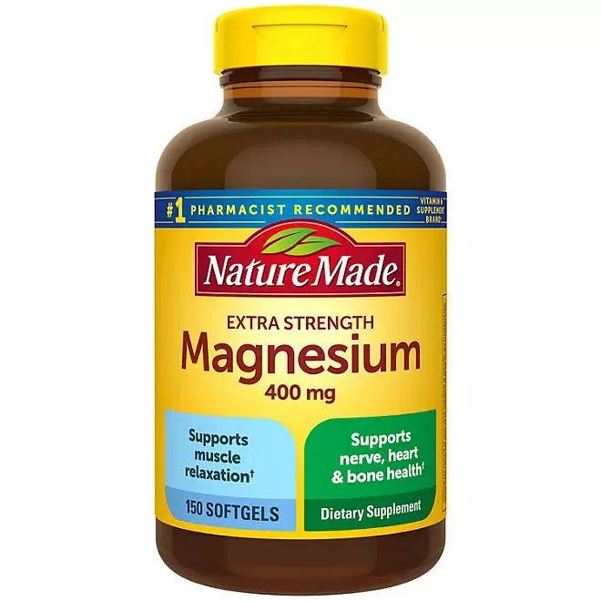 Nature Made Magnesium Softgels, 400 mg (150 count) Nature Made