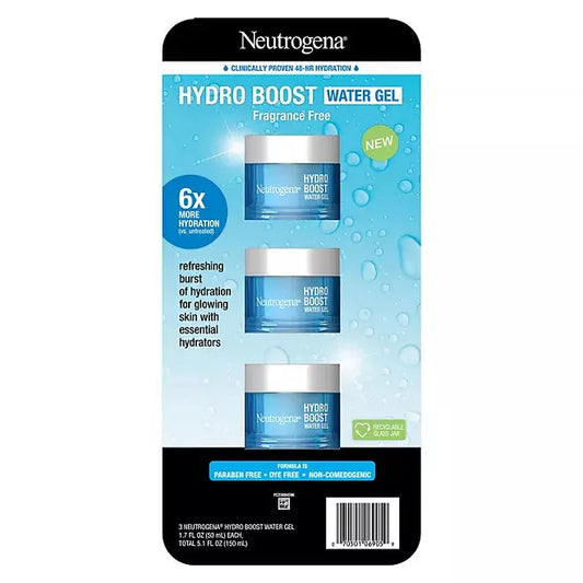 Neutrogena Hydro Boost 48-Hour Water Gel Face Moisturizer (1.7 oz., 3 pk.) - Retail Therapy Outlet