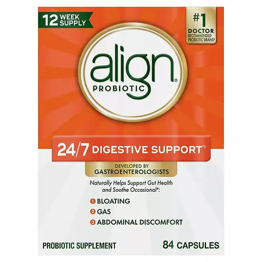 Align Probiotic Supplement for Daily Digestive Health Capsules (84 count) Align