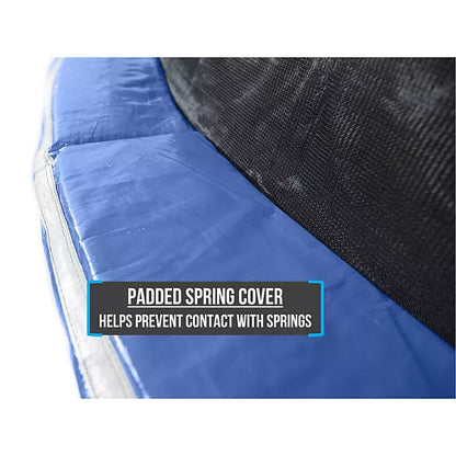 BouncePro 14' Trampoline with Safety Enclosure and Basketball System