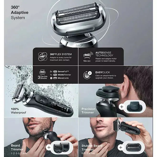 Braun Series 7 7089cc Electric Razor Shaver Kit for Men Braun