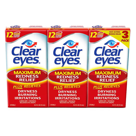 Prestige Clear Eyes Redness Reliever Eye Drops, 3 pk./45mL