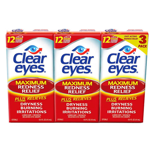 Prestige Clear Eyes Redness Reliever Eye Drops, 3 pk./45mL