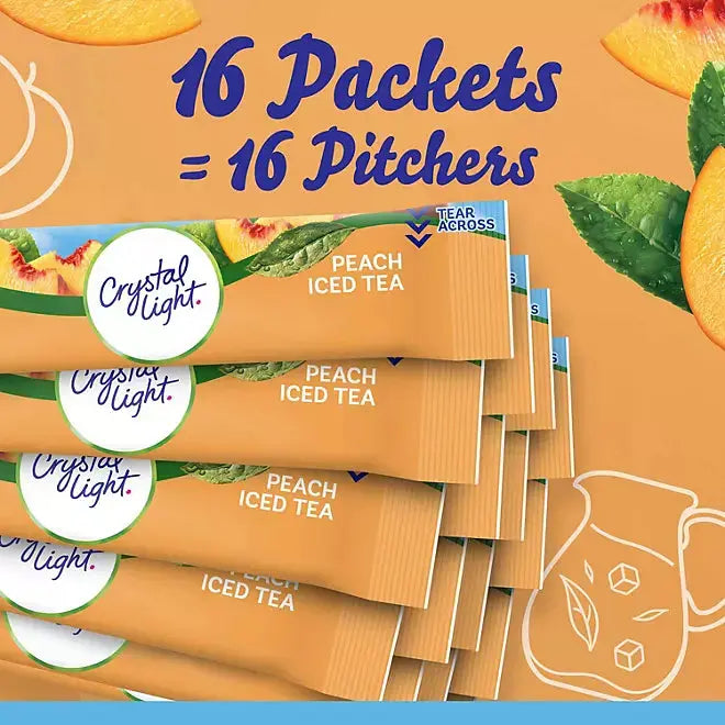 Crystal Light Peach Iced Tea Powdered Drink Mix (4.55 oz.) Lipton
