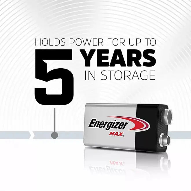 Energizer MAX 9 Volt Alkaline Batteries (8 Pack) Energizer