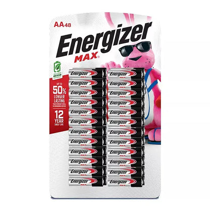 Energizer MAX AA Alkaline Batteries (48 Pack) Duracell