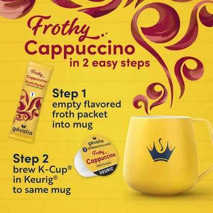 Gevalia Cappuccino K-Cup Coffee Pods (12 Ct Box) - Retail Therapy Outlet