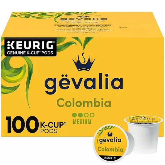 Gevalia Medium Roast K-Cup Coffee Pods, Colombia Blend (100 count) - Retail Therapy Outlet