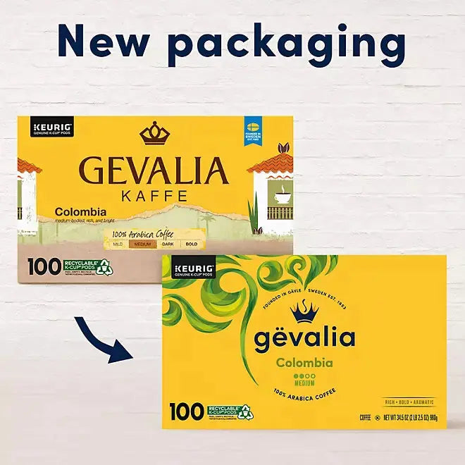 Gevalia Medium Roast K-Cup Coffee Pods, Colombia Blend (100 count) - Retail Therapy Outlet