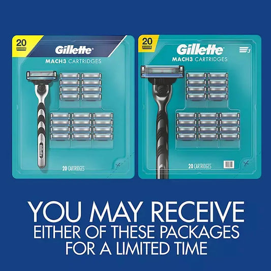 Gillette Mach3 Men's Razor Cartridges (20 count) Gillette