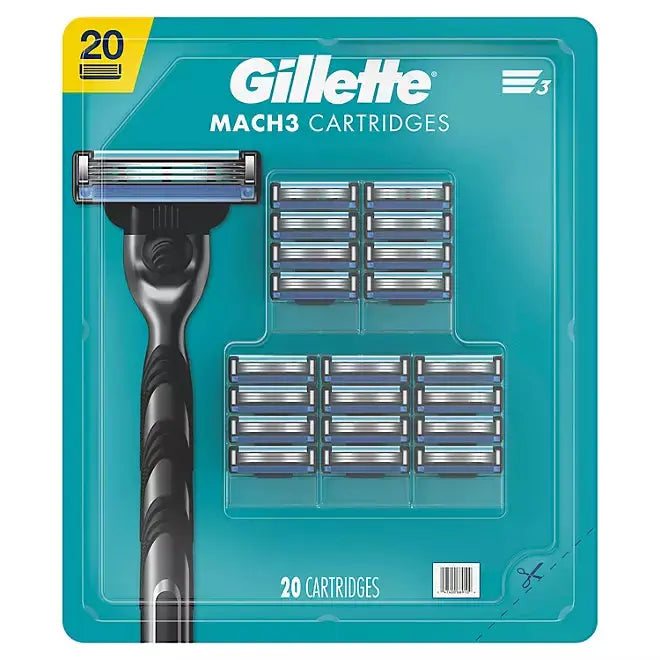 Gillette Mach3 Men's Razor Cartridges (20 count) Gillette