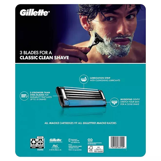 Gillette Mach3 Men's Razor Cartridges (20 count) Gillette