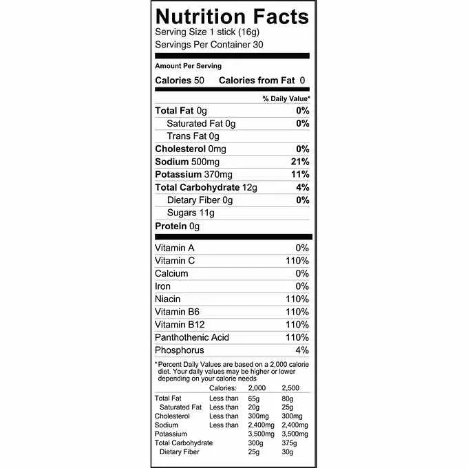 Liquid I.V. Hydration Multiplier, 30 Individual Serving Stick Packs in Resealable Pouch, Lemon Lime Liquid IV