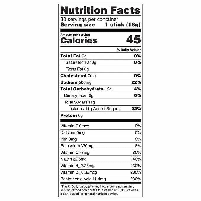 Liquid I.V. Hydration Multiplier, 30 Individual Serving Stick Packs in Resealable Pouch, Tropical Punch Liquid IV