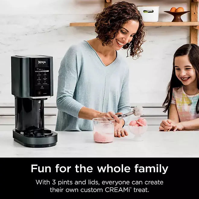 Ninja CREAMi Ice Cream & Sorbet Maker, 7 Frozen Treat Programs, Includes 3 Pints & Lids Ninja