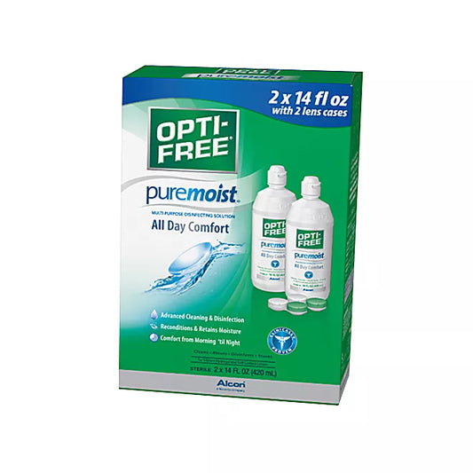 Opti-Free PureMoist with 2 Lens Cases , 14 oz., 2 pk.