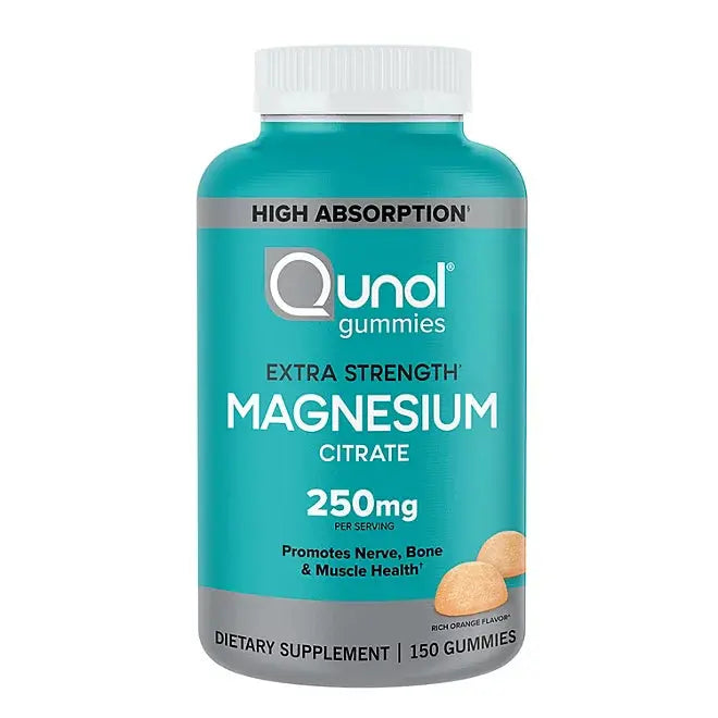 Qunol Extra Strength Magnesium Citrate High Absorption Gummies, 250 mg (150 count) Qunol