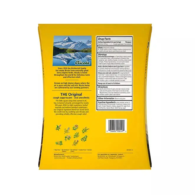 Ricola Original Natural Herb Cough Drops - Retail Therapy Outlet