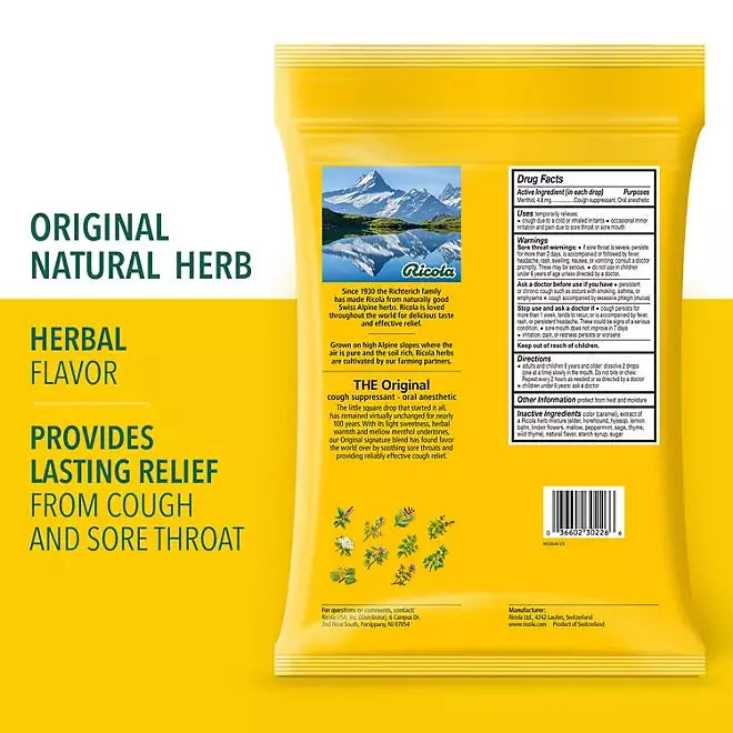 Ricola Original Natural Herb Cough Drops - Retail Therapy Outlet