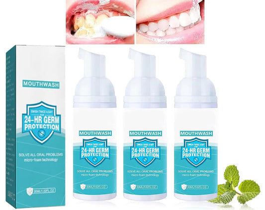50ml Teethaid Mouthwash Whitening Toothpaste Foam Refreshing Breath Deep Clean Teethaid
