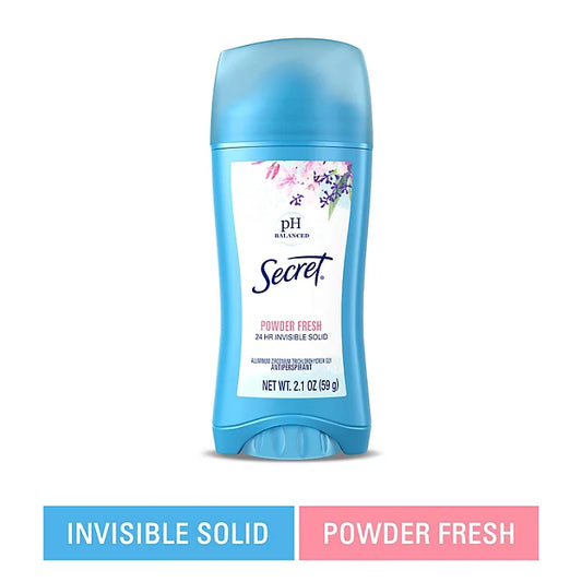 Secret Invisible Solid Antiperspirant and Deodorant, Powder Fresh , 2.1 oz