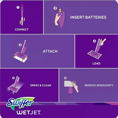 Swiffer WETJET Multi-Purpose Floor Cleaner Solution With Febreze Refill, Lavendar Vanilla And Comfort Scent, 42.2 Ounce (Pack of 3) - Retail Therapy Outlet
